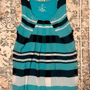 New York & Company Striped Sleeveless Top